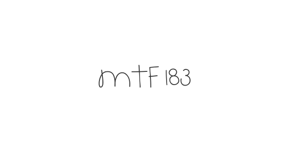 MTF 183 font thumbnail